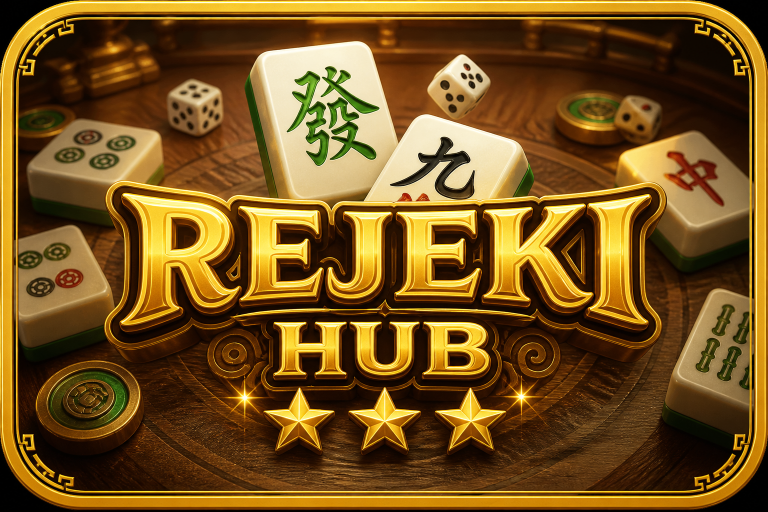 REJEKI HUB: mahjong Fa dan Jiu, REJEKI HUB, tiga bintang.